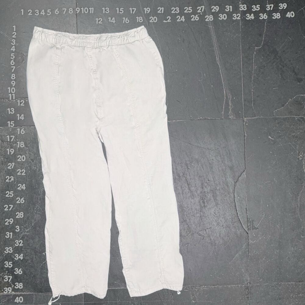 Nicole Miller New York Beige Drawstring Jogger Pants - Picture 3 of 7